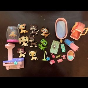 ORIGINAL LPS lot 8 rare pets & accessories OBO